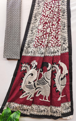 Tasrika Printed Daily Wear Cotton Blend Saree(Multicolor)