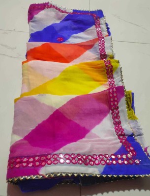 VL SAREES Printed, Hand Painted, Digital Print, Blocked Printed, Graphic Print Bollywood Chiffon Saree(Multicolor)