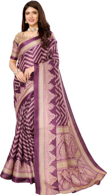 Priyashi Self Design Bollywood Art Silk Saree(Purple)