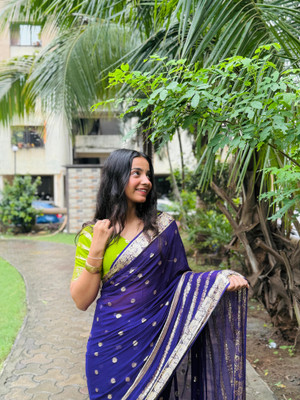 ADVIK CREATION Self Design Bollywood Viscose Rayon Saree(Multicolor)