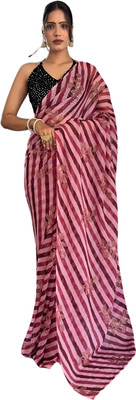 Divastri Printed Bollywood Georgette Saree(Maroon)