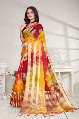 Aarunika SBT Dyed Bollywood Art Silk Saree(Multicolor)