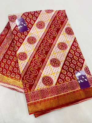 KRISHNA NX Printed Daily Wear Pure Cotton Saree(Beige)