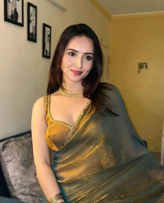 Rich Choice Embellished Bollywood Tissue Saree(Gold)