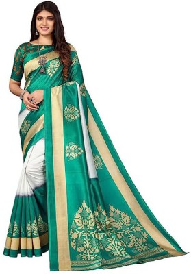 RAWAT Self Design Handloom Pure Silk Saree(Multicolor)