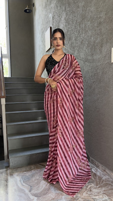 Clemira Embellished Bollywood Georgette Saree(Maroon)