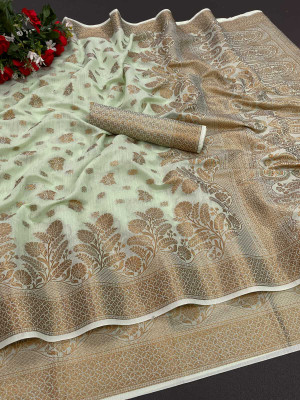 YAGNAM FAB Cotton Silk Self Design Multi-purpose Fabric