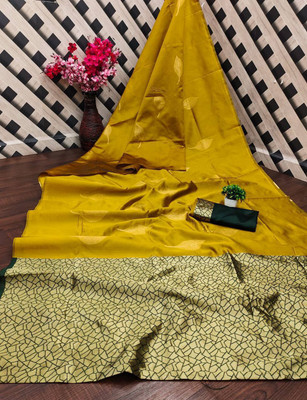 Anahant Creation Floral Print Banarasi Art Silk, Jacquard Saree(Multicolor)