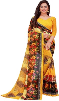 Saadhvi Woven Banarasi Art Silk Saree(Yellow)