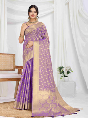 Divastri Self Design Mysore Tissue Saree(Light Green)