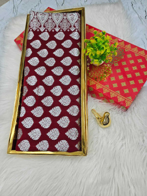 Tilfelle Woven Banarasi Satin Saree(Maroon)