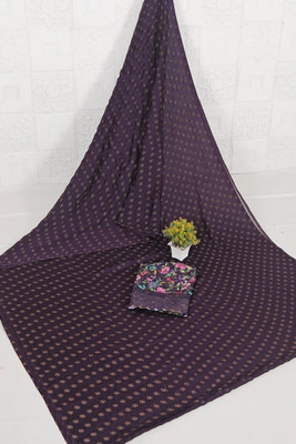 Ethina Fashion Dyed Bollywood Brasso Saree(Magenta)