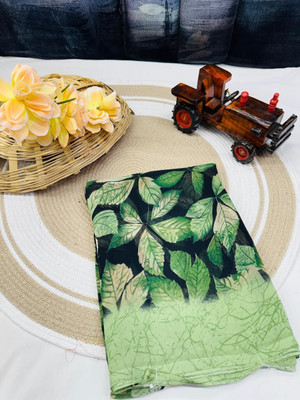 HouseOfCommon Ombre Bollywood Georgette Saree(Green)