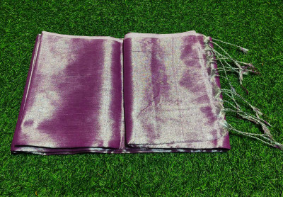 Bhadra Shopping Store Woven Handloom Handloom Tissue Saree(Magenta)