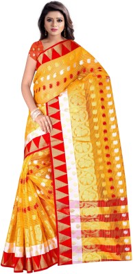 Suali Woven Kanjivaram Art Silk Saree(Yellow)