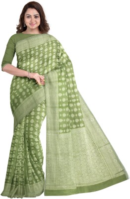 VASTRAM Woven Handloom Handloom Art Silk Saree(Green)