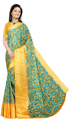 AVM SILK MILLS Printed Daily Wear Chiffon Saree(Multicolor)