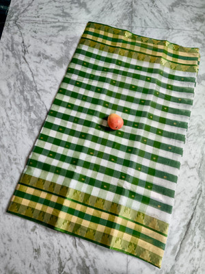 BDF Bikash Dutta Fashion Self Design Tant Pure Cotton Saree(Multicolor)