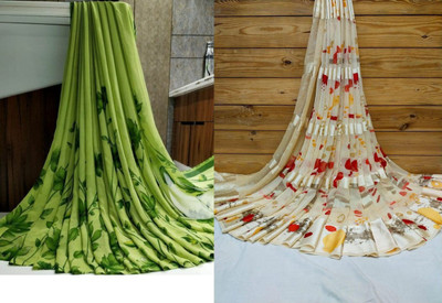 Sitanjali Printed Bollywood Georgette Saree(Pack of 2, Green)