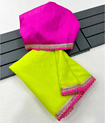 S.R.TEXTILES Self Design, Woven Bollywood Georgette Saree(Green)