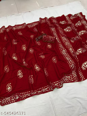 kiaan fashion Printed Daily Wear Pure Cotton Saree(Maroon)