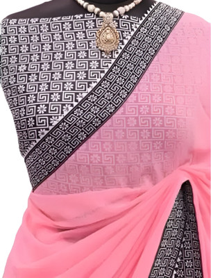 DHARMEE Georgette Printed Blouse Material