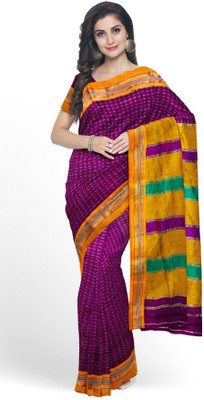 Samvita Woven Ilkal Cotton Blend Saree(Maroon)