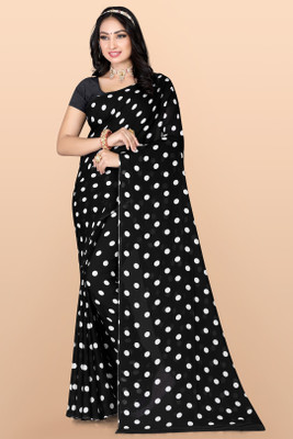 Leelavati Printed Daily Wear Georgette Saree(Black)