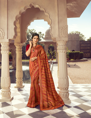 Devastri Printed Bollywood Georgette Saree(Yellow)