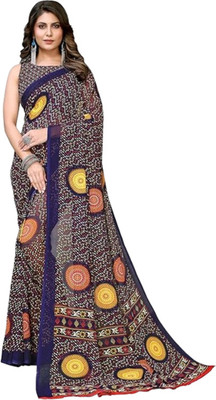 Deepshree Self Design Bollywood Polyester Saree(Multicolor)