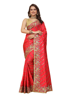 Tejal Creation Self Design Bollywood Art Silk Saree(Red)
