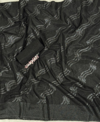JP STORESS Embellished Bollywood Net Saree(Pack of 2, Black)