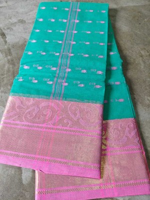 p fashion Self Design Tant Pure Cotton Saree(Multicolor)