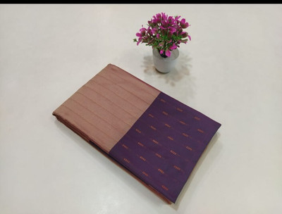 DIYASCREATIONS Woven Arani Pattu Art Silk Saree(Beige)