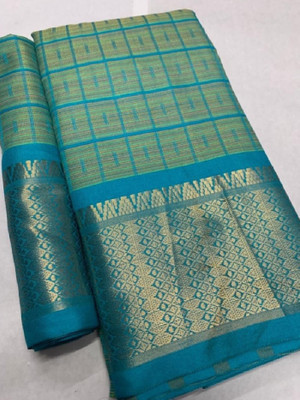 JMDF Solid/Plain, Embellished Daily Wear Georgette Saree(Light Blue)