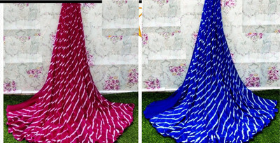 Sitanjali Ombre Bollywood Georgette Saree(Pack of 2, Multicolor)