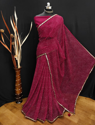 RJTAJ FAB Self Design, Printed, Floral Print Daily Wear Georgette Saree(Maroon)