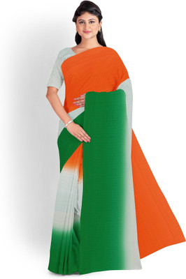 SHREEKARNIKA FASHION Digital Print Bollywood Art Silk Saree(White)