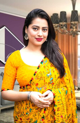 MAHADEV NX Self Design Bollywood Georgette Saree(Yellow)