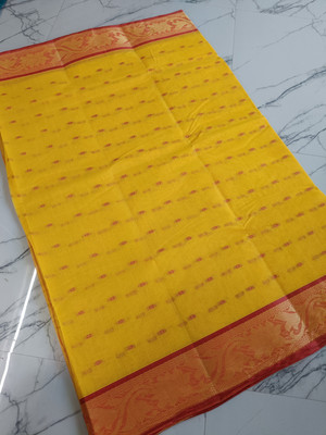 BD Taant Saree Self Design Tant Pure Cotton Saree(Multicolor)