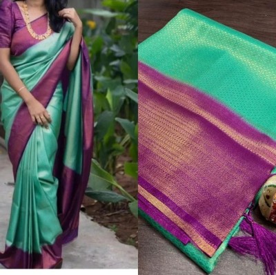 Divastri Self Design Banarasi Viscose Rayon Saree(Magenta)