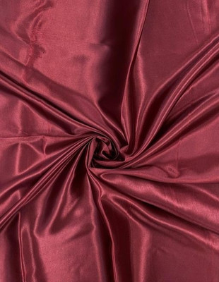 Hari Om Solid/Plain Daily Wear Pure Silk, Satin Saree(Maroon)