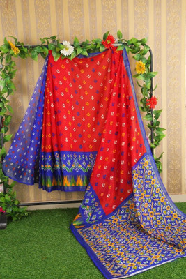 Suali Woven Bollywood Art Silk Saree(Red)