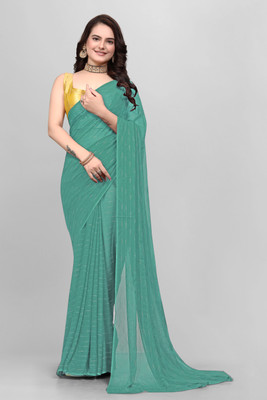 Triveni Fab Self Design Daily Wear Viscose Rayon Saree(Light Green)