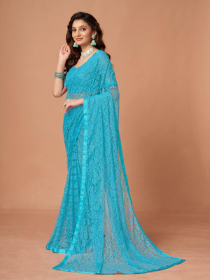 Muskan Collection Self Design Kanjivaram Art Silk Saree(Light Blue)