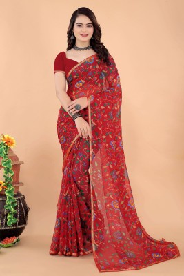 Aishwarya Printed Daily Wear Chiffon Saree(Maroon)