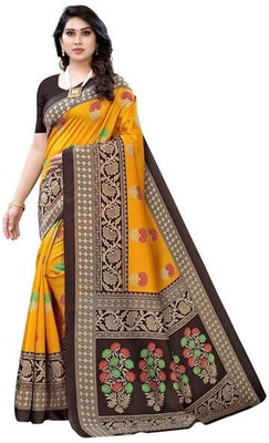SVB Sarees Printed Daily Wear Art Silk Saree(Multicolor)