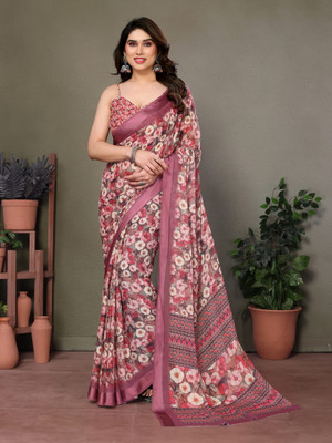 Panchvati NX Digital Print Bollywood Georgette Saree(Pink)