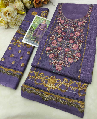 S K Dress Matriyal Embroidered, Printed, Floral Print, Geometric Print, Self Design Bollywood Viscose Rayon Saree(Grey, Blue, Yellow)