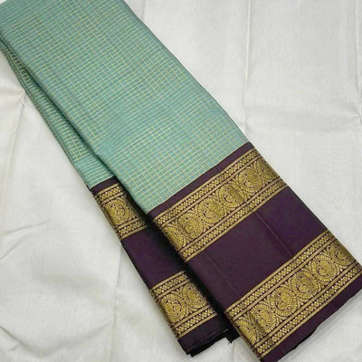 pavanputra fab Woven Banarasi Jacquard Saree(Light Green)